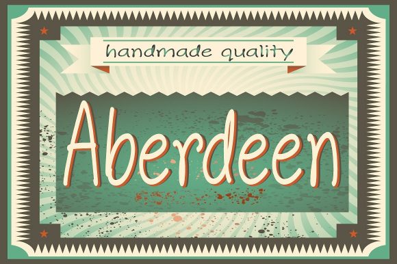 Aberdeen Font: Handwritten Elegance for Crafters
