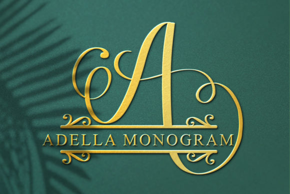 Adella Monogram: A Stylish Script Font