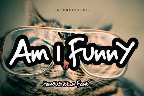 Am I Funny: A Handwritten Font for Creative Expression