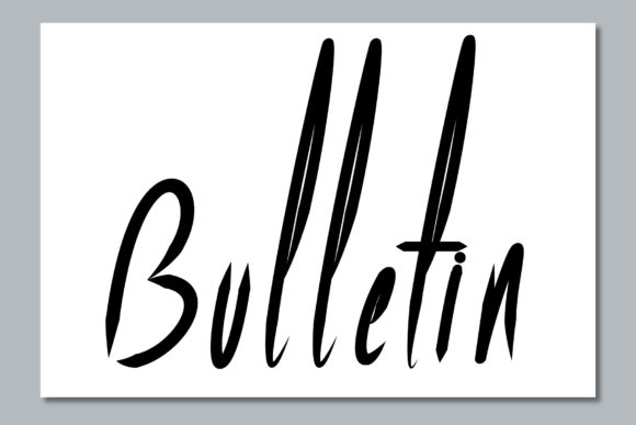 Bulletin Font for Web Design