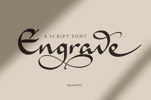 Engrave Font: Elegant Script for Web Design