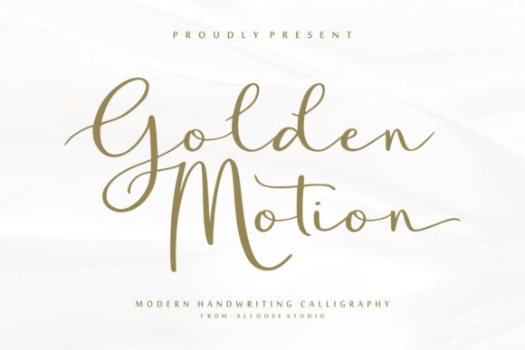 Golden Motion Font for Bold Branding