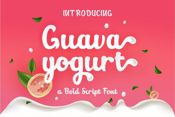 Guava Yogurt: A Sweet Script Font