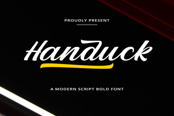 Handuck: A Stylish Handwritten Font