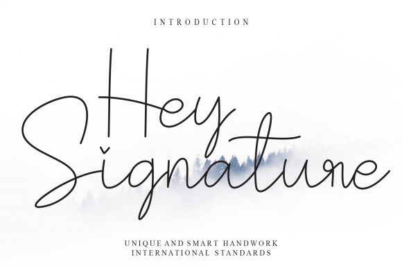 Hey Signature Font for Editorial Design