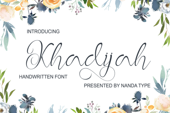 Khadijah: A Classy Calligraphy Font