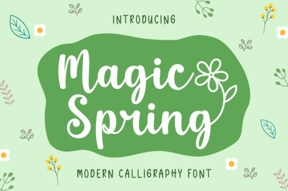Magic Spring: A Handwritten Font for Web Design