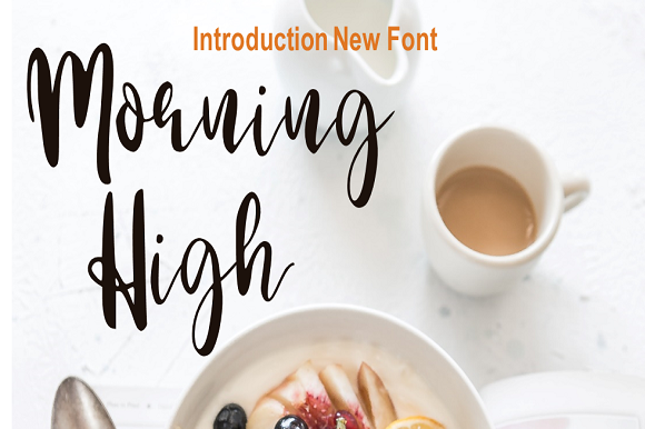 Morning High Font for Business
