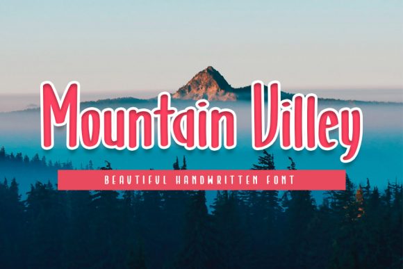 Mountain Villey Font for Editorial Design