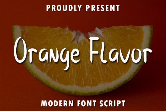Orange Flavor: A Bold Script for Branding