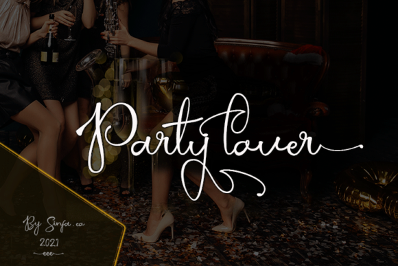 Party Lover Font for Web Design