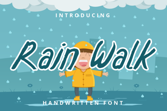 Rain Walk: A Handwritten Font for Creative Campaigns